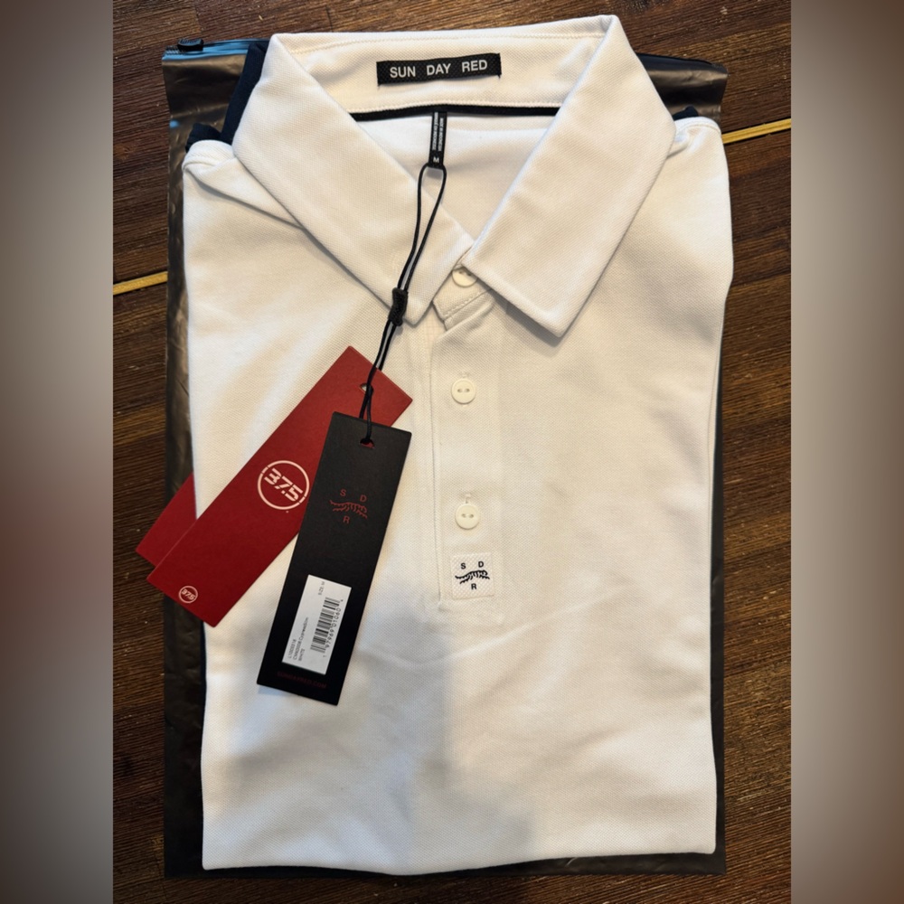 NWT White Sun Day Red polo
